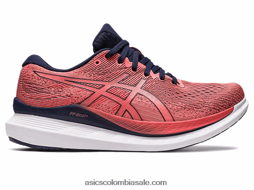 mujer Asics paseo en planeador 3 papaya/medianoche 20X82N2201