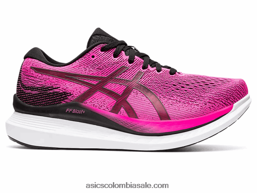 mujer Asics paseo en planeador 3 rosa brillante/negro 20X82N3106