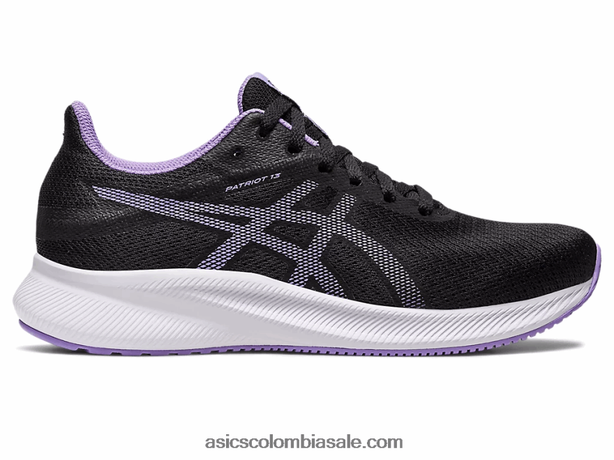 mujer Asics patriota 13 negro/violeta digital 20X82N2536