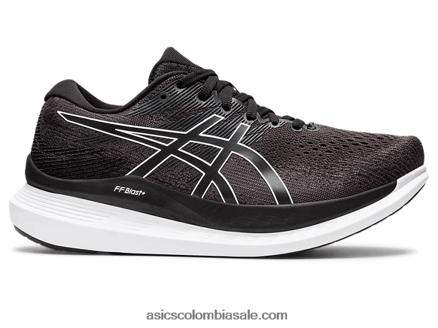 mujer Asics planeador 3 de ancho blanco negro 20X82N2631