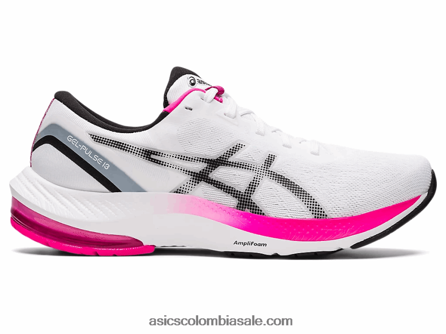 mujer Asics pulso de gel 13 blanco negro 20X82N3518