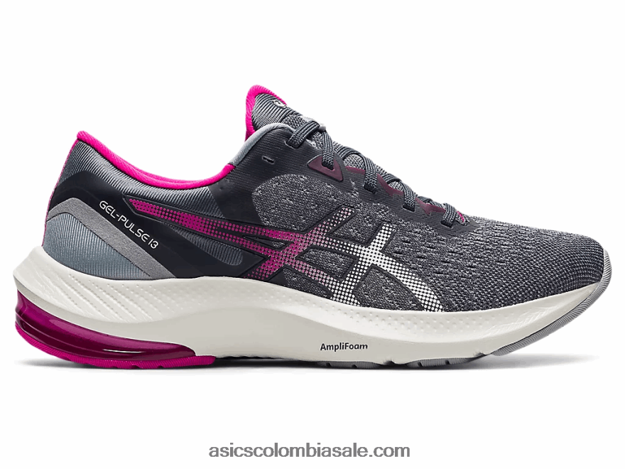 mujer Asics pulso de gel 13 portador gris/blanco 20X82N3727