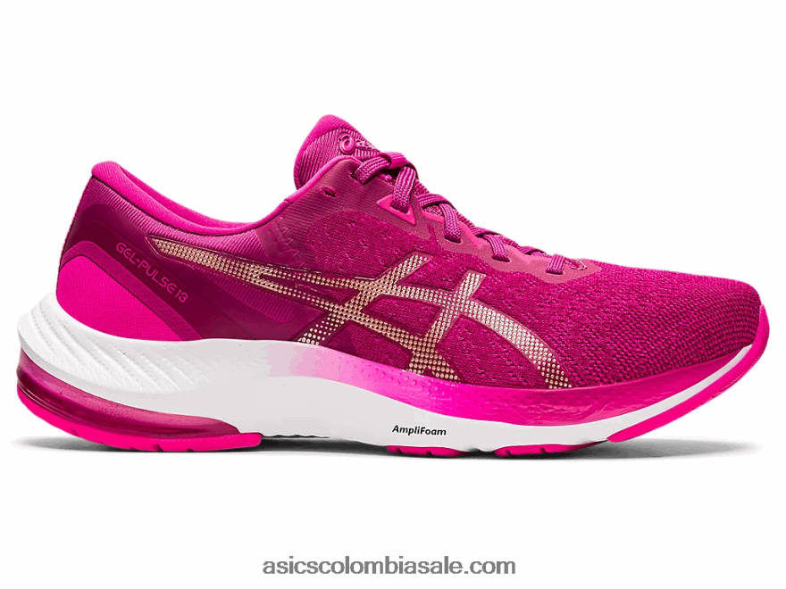 mujer Asics pulso de gel 13 rojo fucsia/champagne 20X82N3324