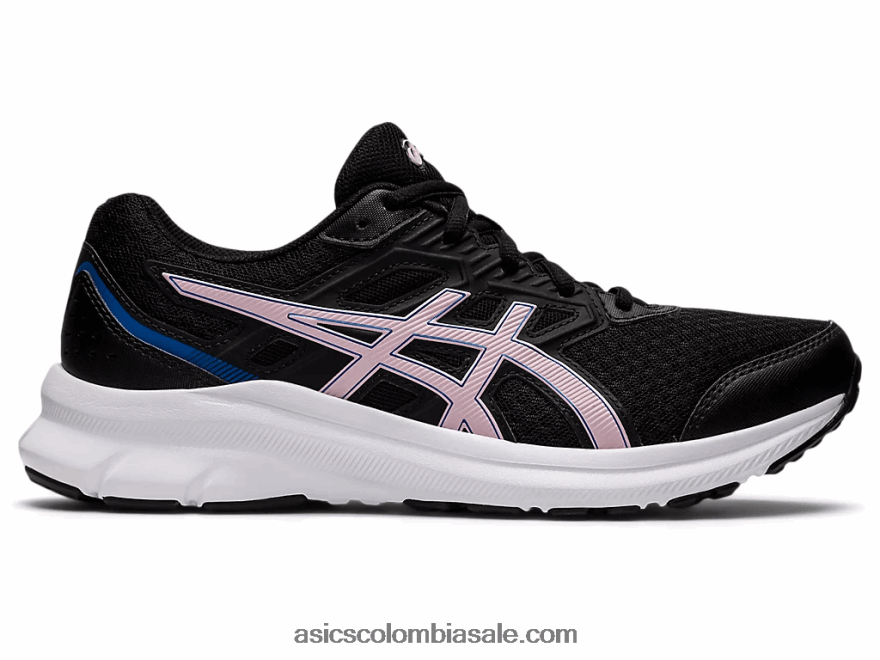 mujer Asics sacudida 3 negro/rosa apenas 20X82N3466