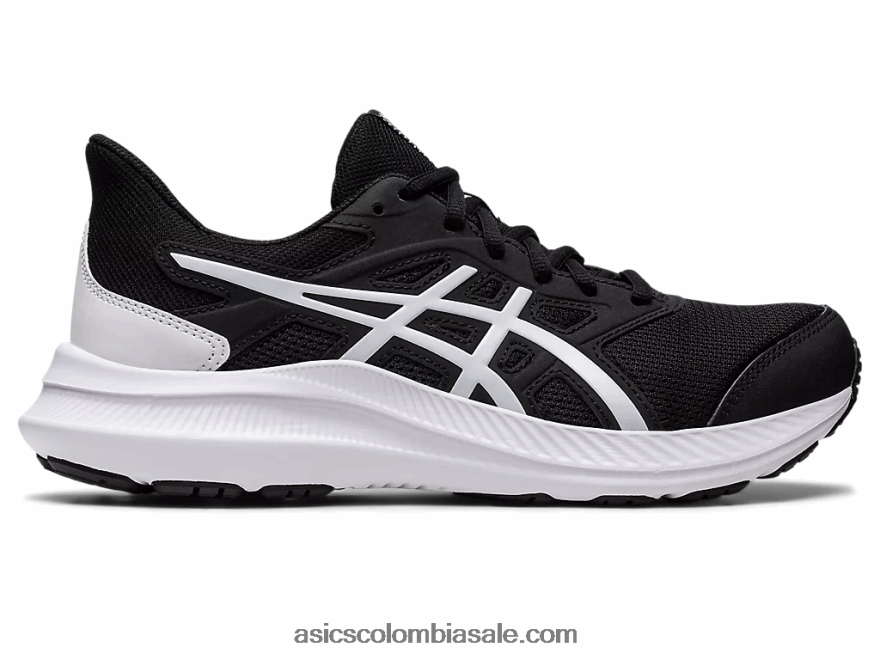 mujer Asics sacudida 4 de ancho blanco negro 20X82N2499