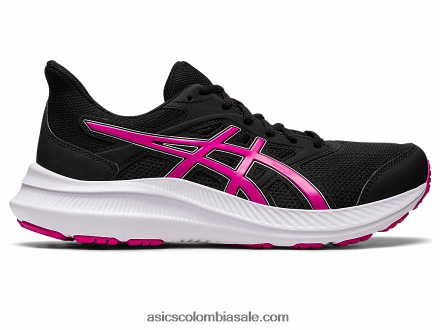 mujer Asics sacudida 4 de ancho delirio negro/rosa 20X82N2582