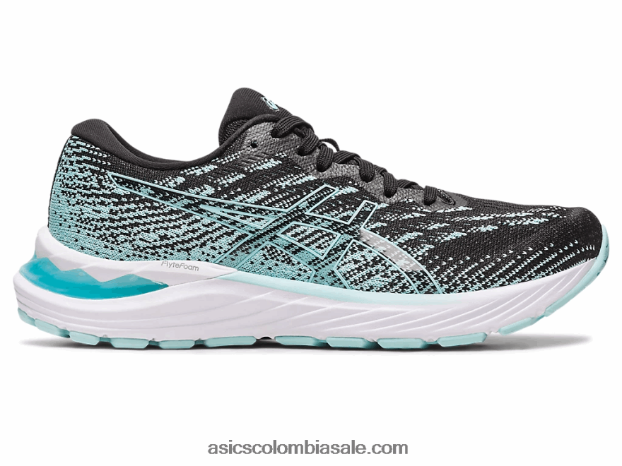 mujer Asics tejido gel-stratus 3 negro/azul claro 20X82N2346