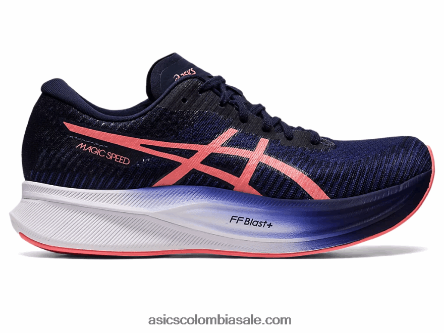 mujer Asics velocidad mágica 2 azul índigo/papaya 20X82N2327