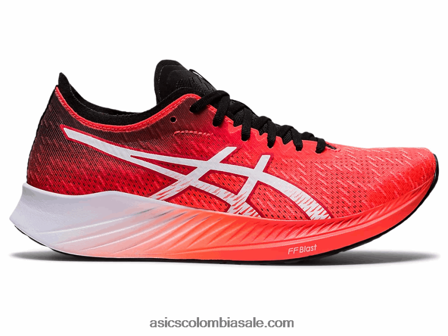 mujer Asics velocidad mágica amanecer rojo/blanco 20X82N3949