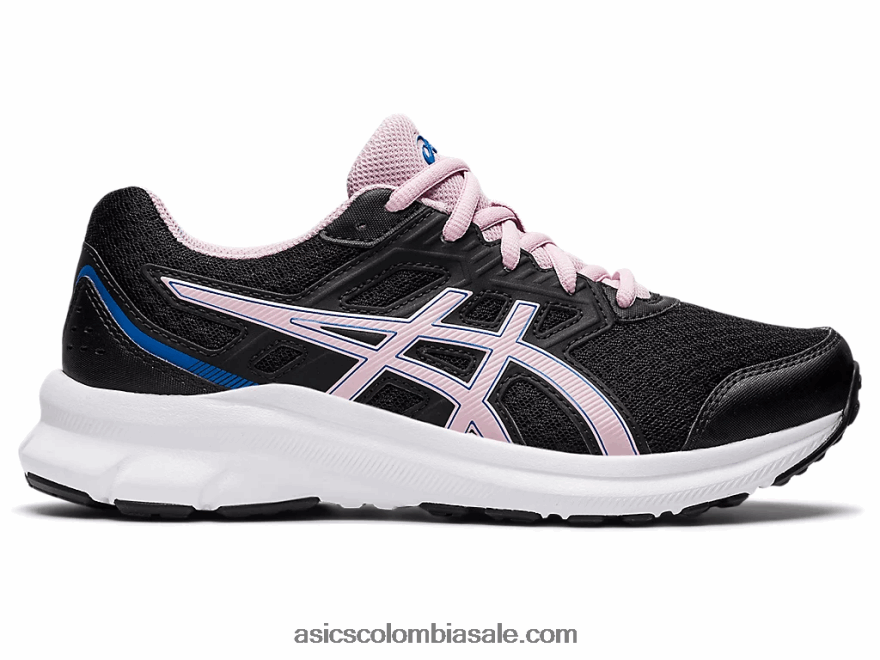 niños Asics Jolt 3 escuela primaria negro/rosa apenas 20X82N4489