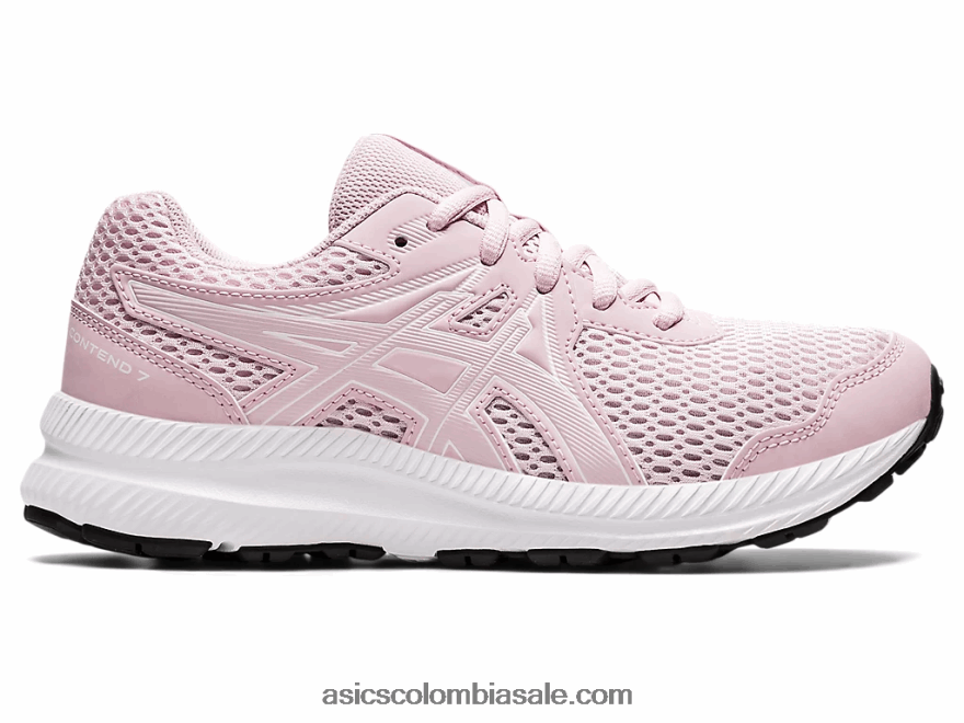 niños Asics competir 7 grado escuela apenas rosa/blanco 20X82N4476