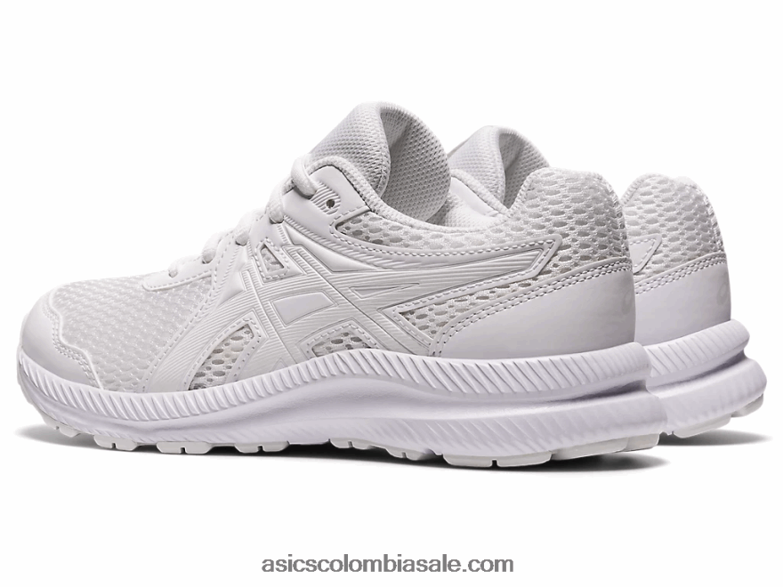 niños Asics competir 7 grado escuela blanco 20X82N4410