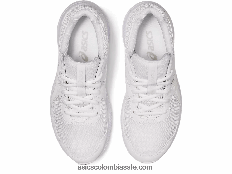 niños Asics competir 7 grado escuela blanco 20X82N4410