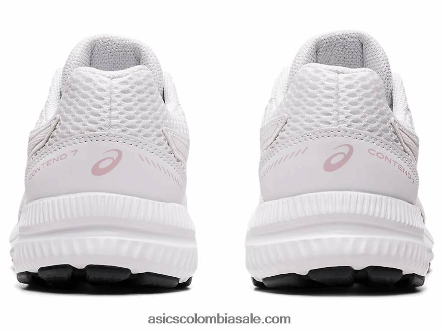 niños Asics competir 7 grado escuela blanco/rosa apenas 20X82N4472
