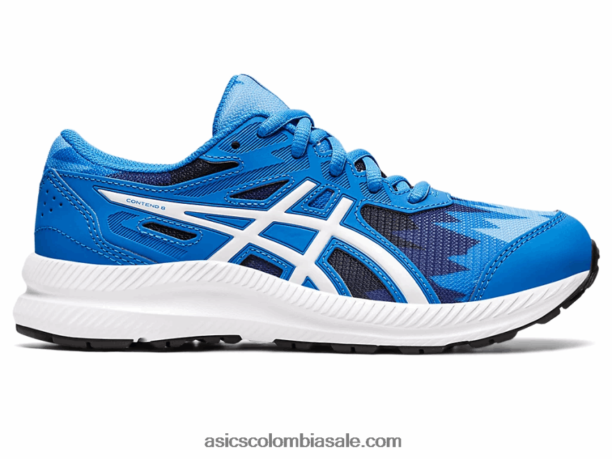niños Asics competir 8 grado de la escuela azul eléctrico/blanco 20X82N4345