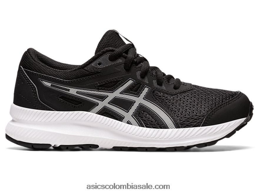 niños Asics competir 8 grado de la escuela blanco negro 20X82N4395