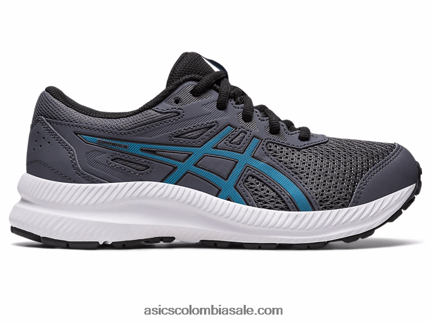niños Asics competir 8 grado de la escuela gris portador/azul isla 20X82N4245