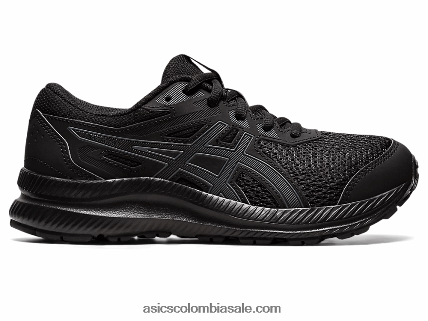 niños Asics competir 8 grado de la escuela negro/gris portador 20X82N4402