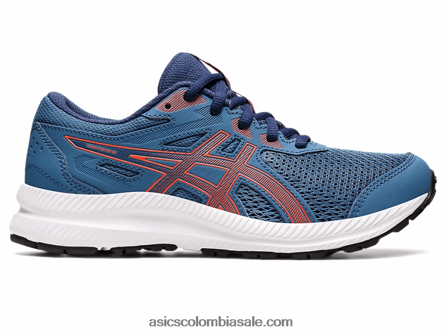 niños Asics competir 8 grado de la escuela tomate azul/cherry 20X82N4409