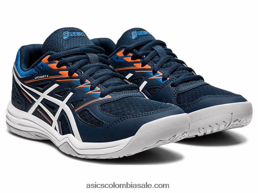 niños Asics escuela de grado 4 upcourt azul francés/blanco 20X82N4425