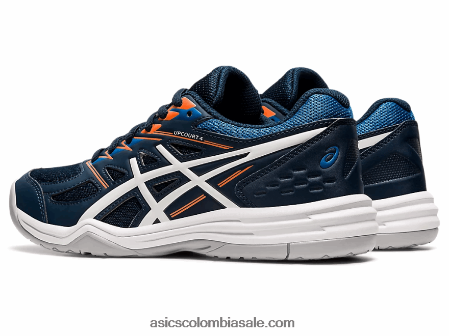 niños Asics escuela de grado 4 upcourt azul francés/blanco 20X82N4425