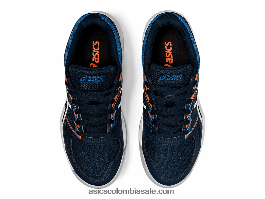 niños Asics escuela de grado 4 upcourt azul francés/blanco 20X82N4425