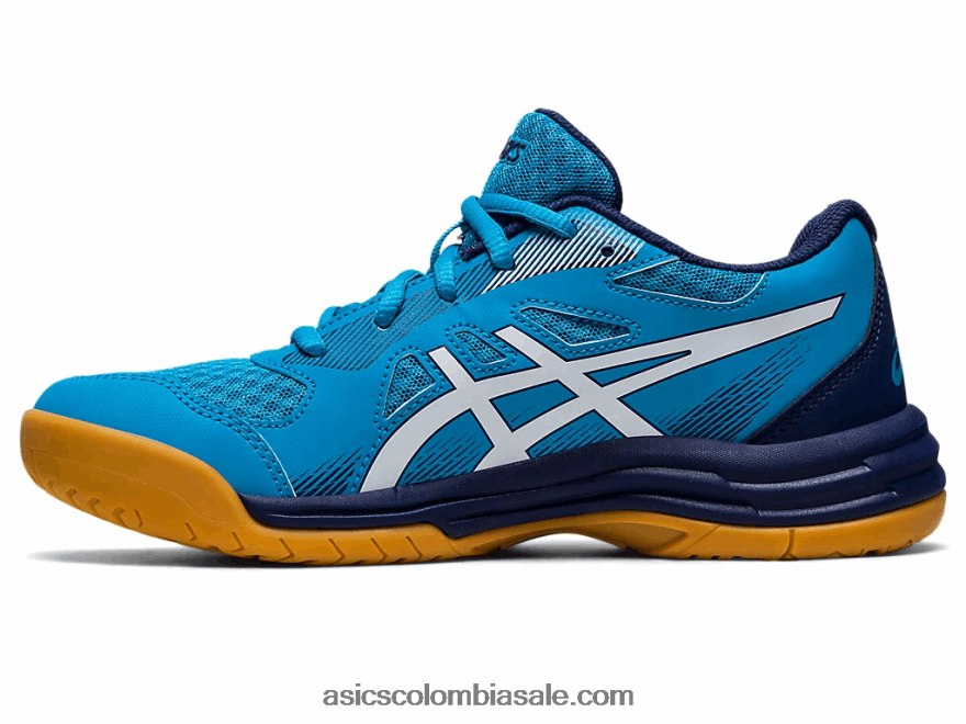 niños Asics escuela de grado 5 upcourt isla azul/blanco 20X82N4271