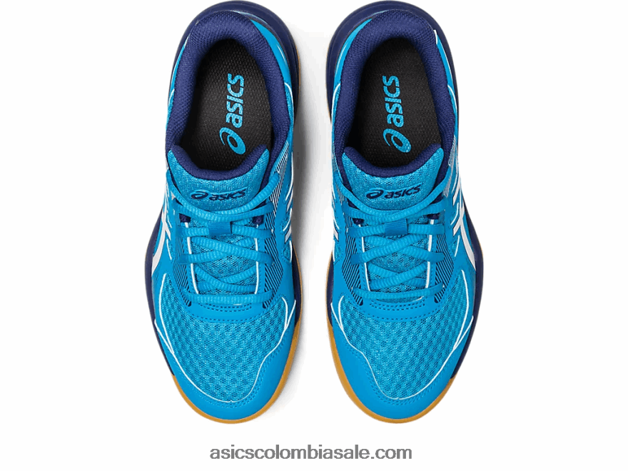 niños Asics escuela de grado 5 upcourt isla azul/blanco 20X82N4271