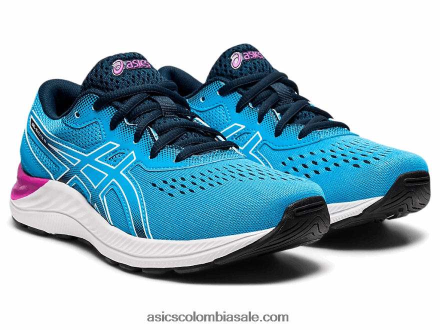 niños Asics escuela gel-excite 8 grado aguamarina digital/blanco 20X82N4528