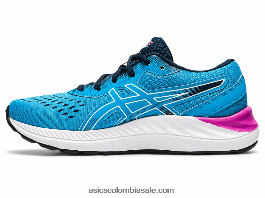 niños Asics escuela gel-excite 8 grado aguamarina digital/blanco 20X82N4528