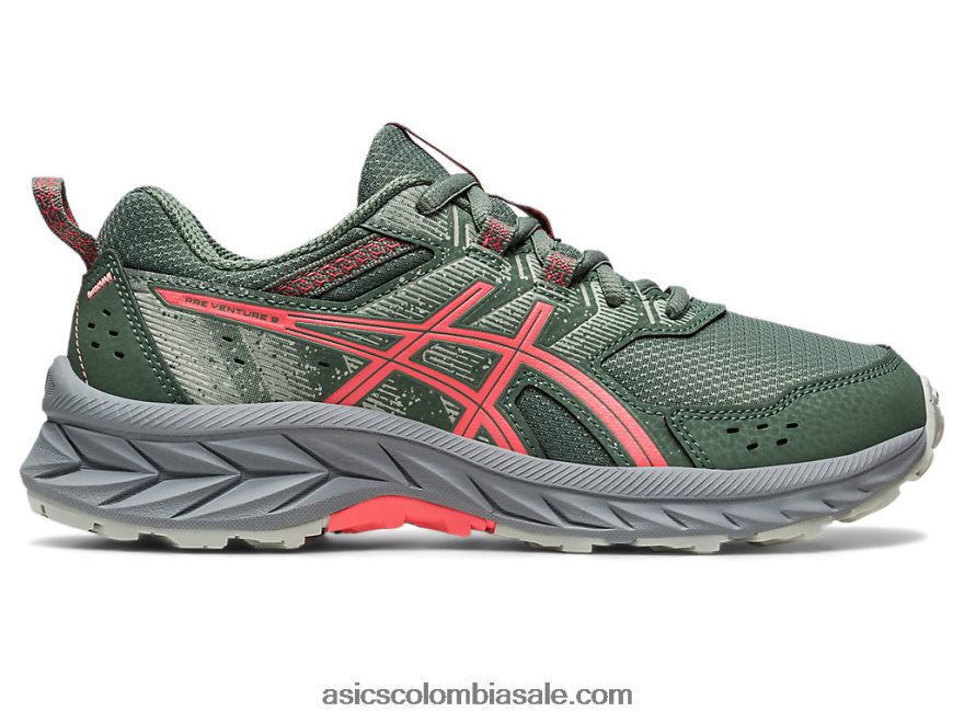 niños Asics escuela gel-venture 9 grado hiedra/papaya 20X82N4221