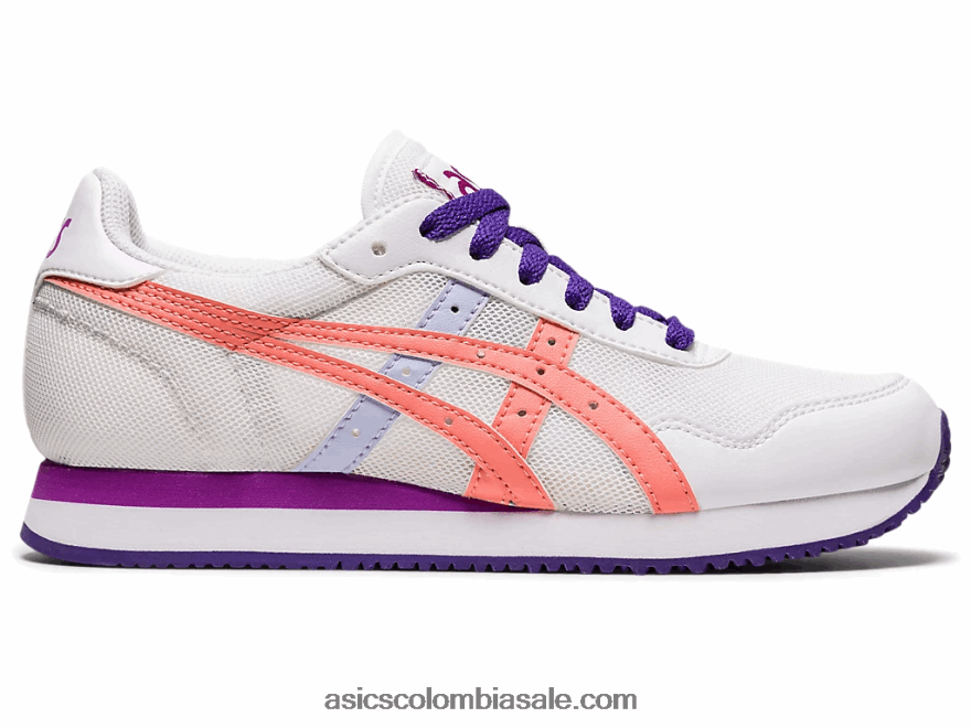 niños Asics escuela primaria del corredor del tigre blanco/guayaba 20X82N4499