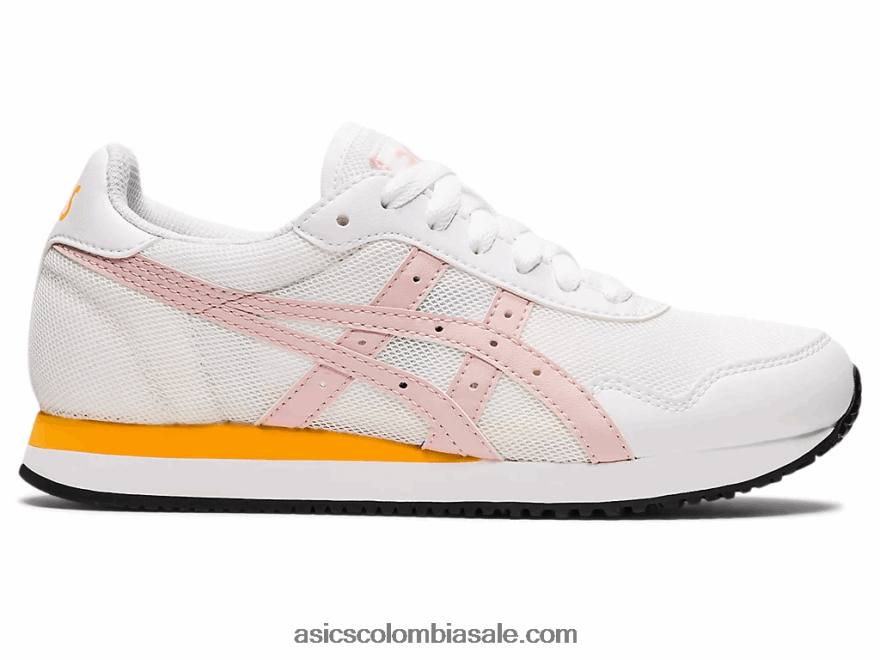 niños Asics escuela primaria del corredor del tigre melocotón blanco/jengibre 20X82N4450