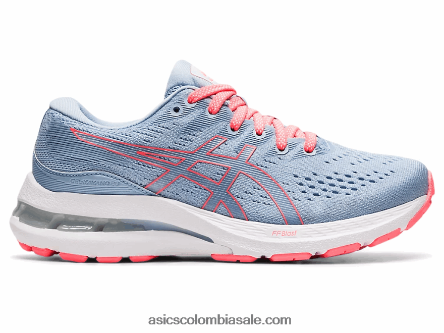 niños Asics escuela primaria gel-kayano 28 niebla/blanco 20X82N4530
