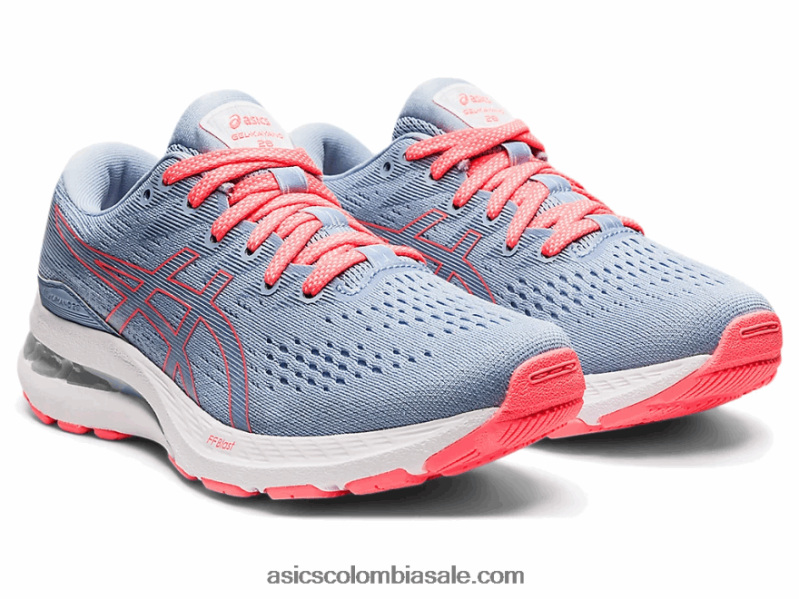 niños Asics escuela primaria gel-kayano 28 niebla/blanco 20X82N4530