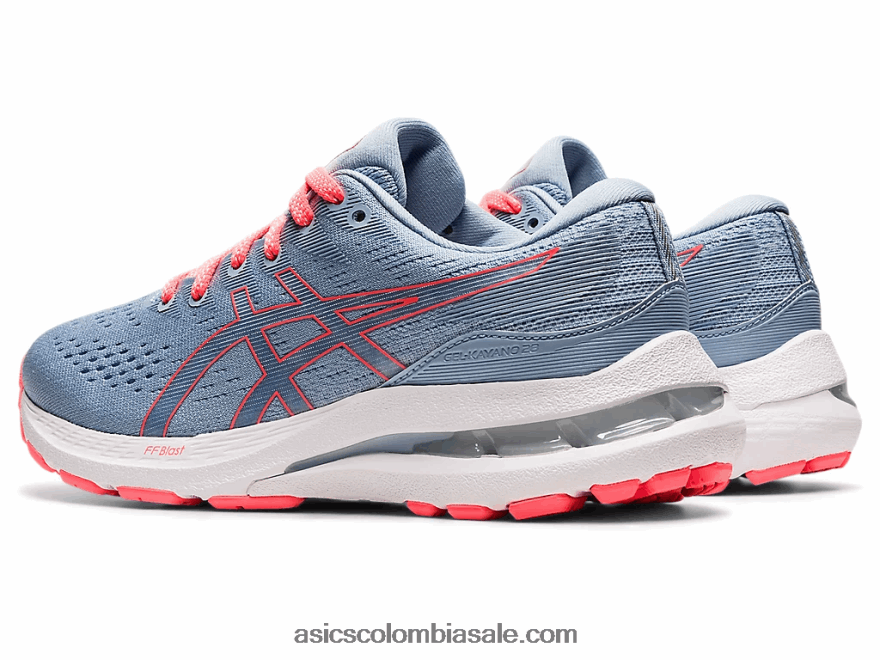niños Asics escuela primaria gel-kayano 28 niebla/blanco 20X82N4530