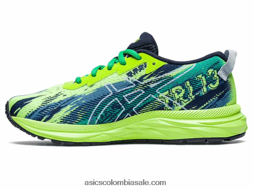 niños Asics escuela primaria gel-noosa tri 13 peligro verde/cielo 20X82N4244