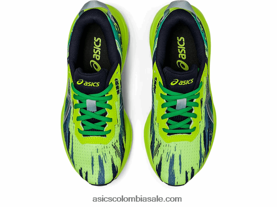 niños Asics escuela primaria gel-noosa tri 13 peligro verde/cielo 20X82N4244