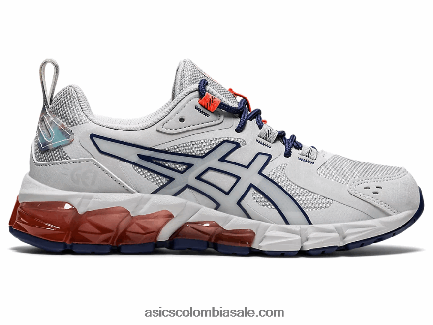 niños Asics escuela primaria gel-quantum 180 gris glaciar/azul trueno 20X82N4513