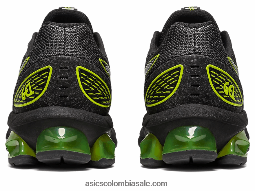 niños Asics escuela primaria gel-quantum 180 vii negro/lima neón 20X82N4300