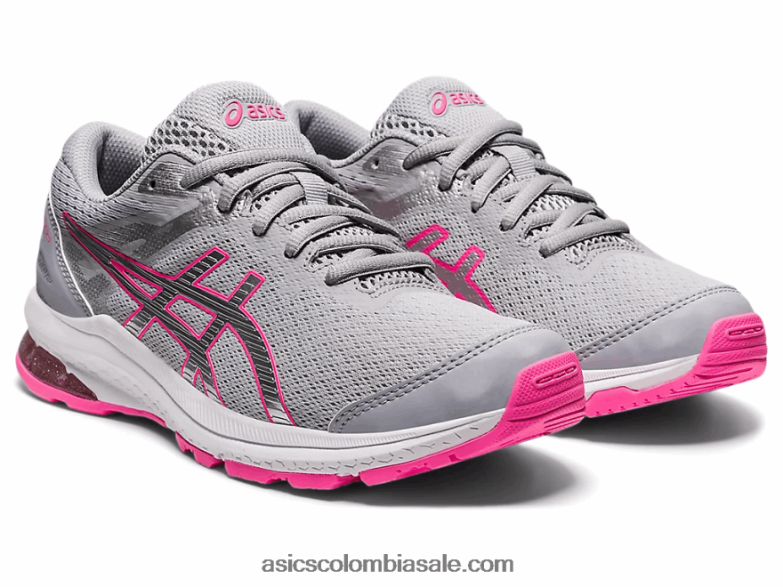 niños Asics escuela primaria gt-1000 10 gris piedmont/plata pura 20X82N4310