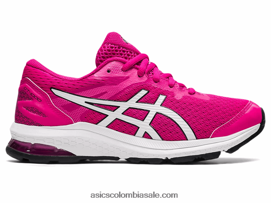 niños Asics escuela primaria gt-1000 10 rosa rave/blanco 20X82N4525