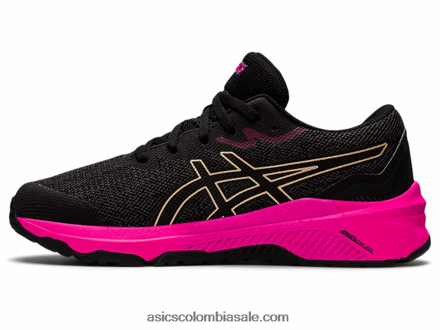 niños Asics escuela primaria gt-1000 11 gris grafito/champán 20X82N4454