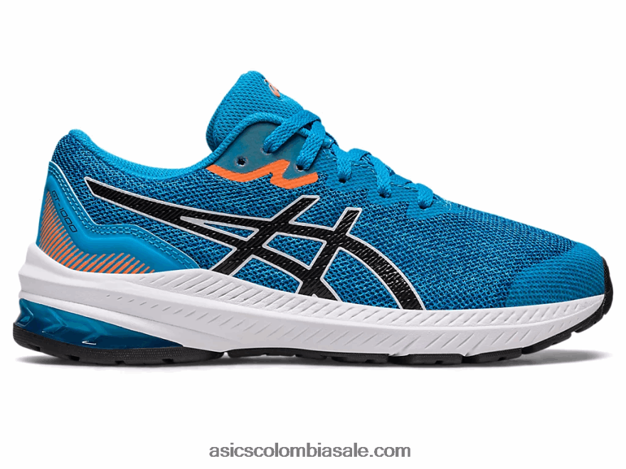 niños Asics escuela primaria gt-1000 11 isla azul/negro 20X82N4294