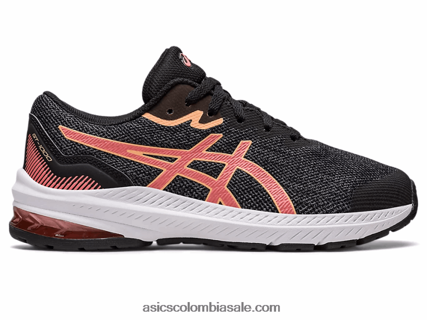 niños Asics escuela primaria gt-1000 11 negro/papaya 20X82N4292