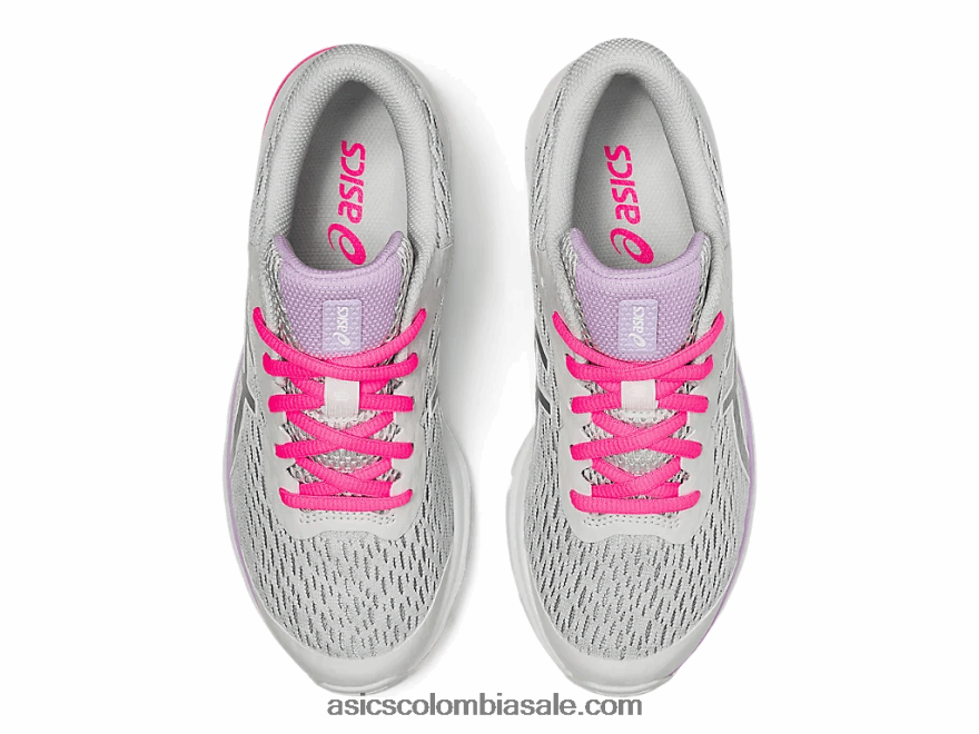 niños Asics escuela primaria gt-1000 9 gris glaciar/plata pura 20X82N4563