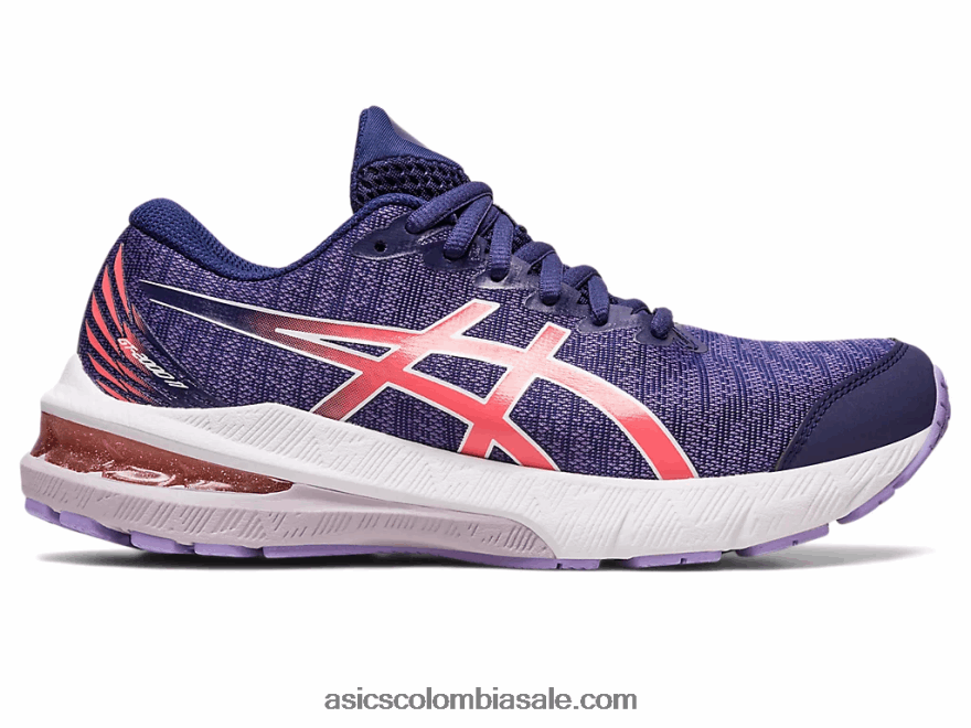 niños Asics escuela primaria gt-2000 11 azul índigo/papaya 20X82N4337