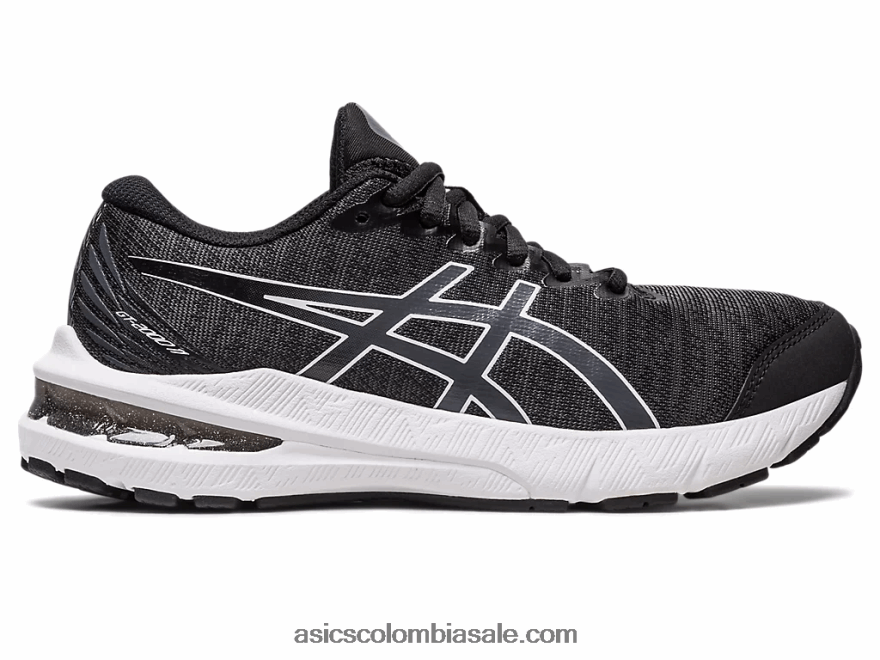 niños Asics escuela primaria gt-2000 11 negro/gris portador 20X82N4333