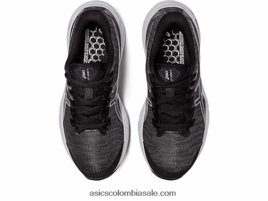 niños Asics escuela primaria gt-2000 11 negro/gris portador 20X82N4333