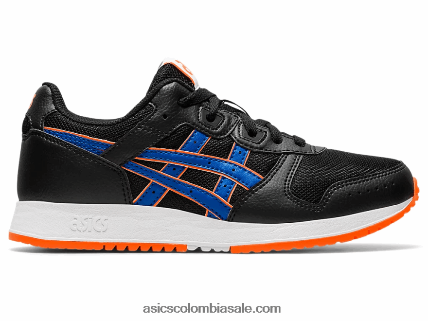 niños Asics escuela primaria lyte clasica negro/azul atun 20X82N4447